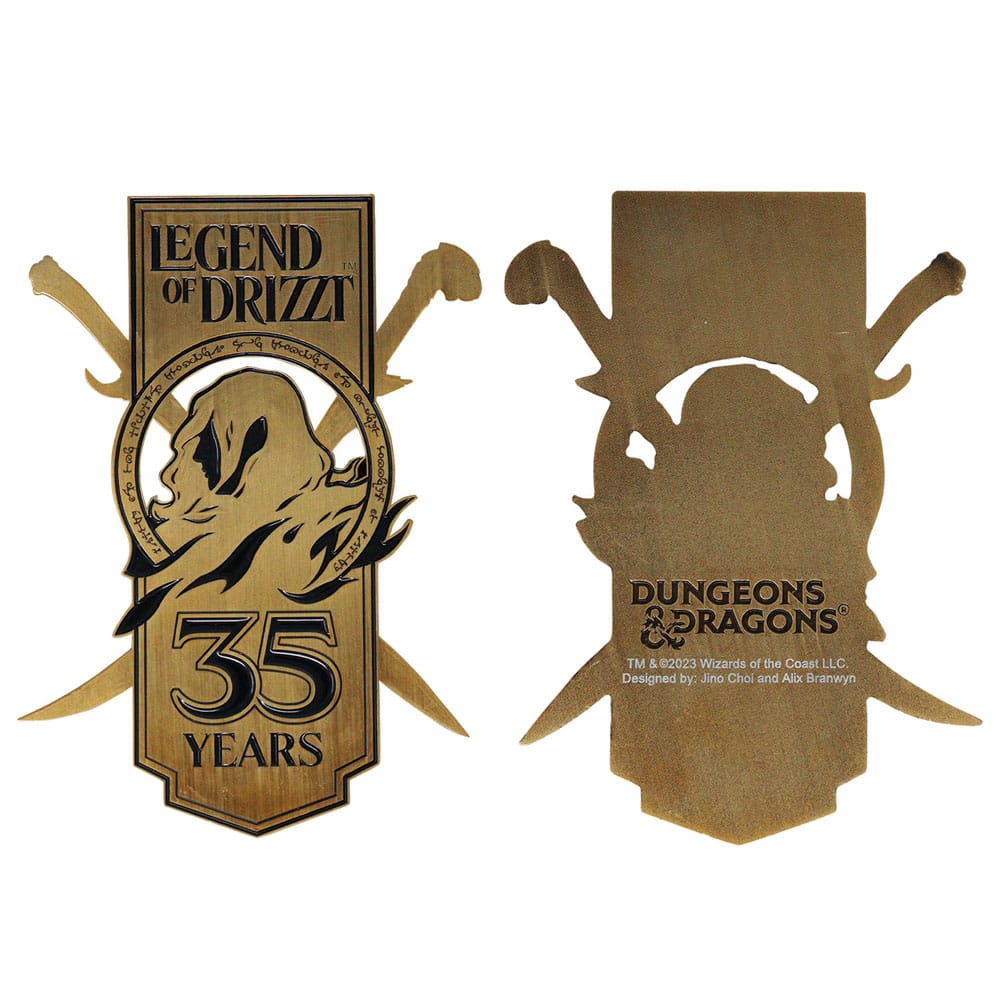 Dungeons & Dragons Metal Card 35th Anniversary Legend of Drizzt Limited Edition 5060948292016