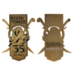Dungeons & Dragons Metal Card 35th Anniversary Legend of Drizzt Limited Edition 5060948292016