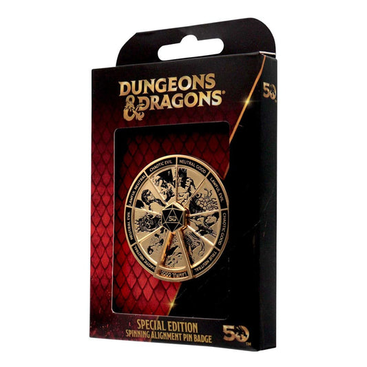 Dungeons & Dragons Pin Badge Alignment Spinner Coloured Limited Edition 5060948296106