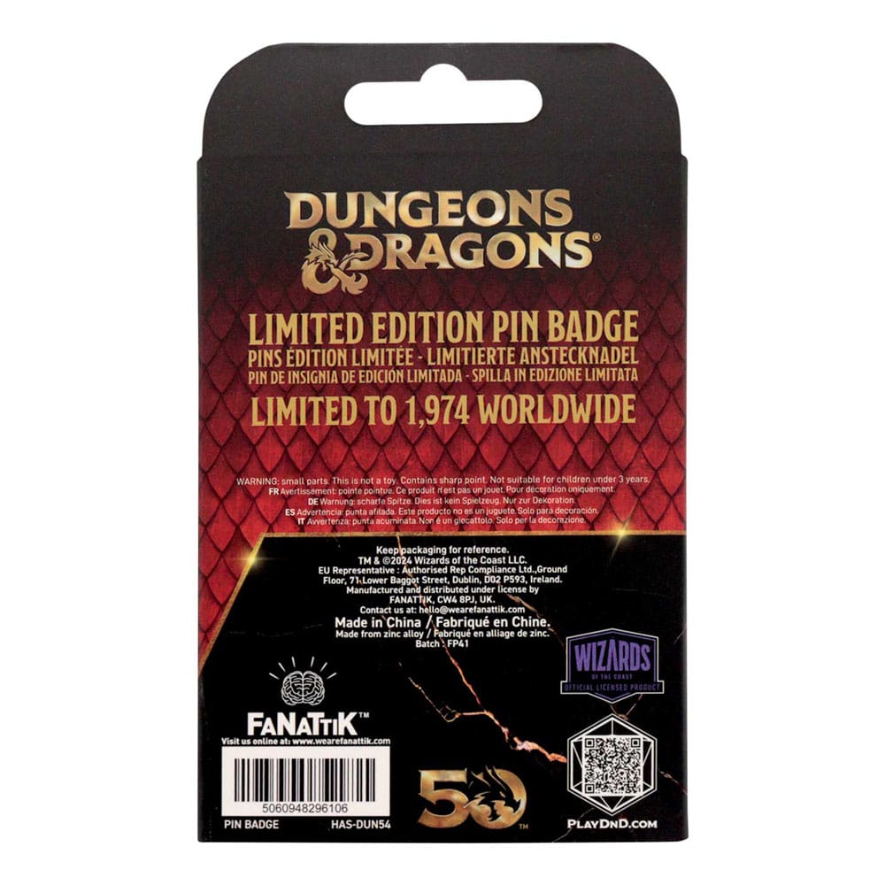 Dungeons & Dragons Pin Badge Alignment Spinner Coloured Limited Edition 5060948296106