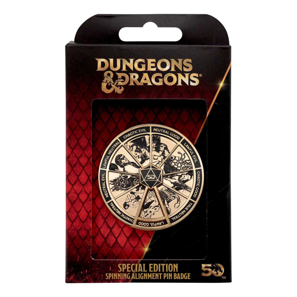 Dungeons & Dragons Pin Badge Alignment Spinner Coloured Limited Edition 5060948296106