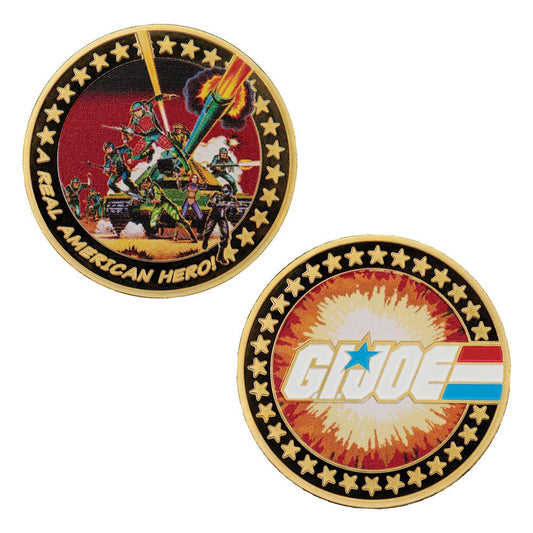 G.I. Joe Collectable Coin A Real American Hero 60th Anniversary 24k Gold Plated Limited Edition 5060948296403