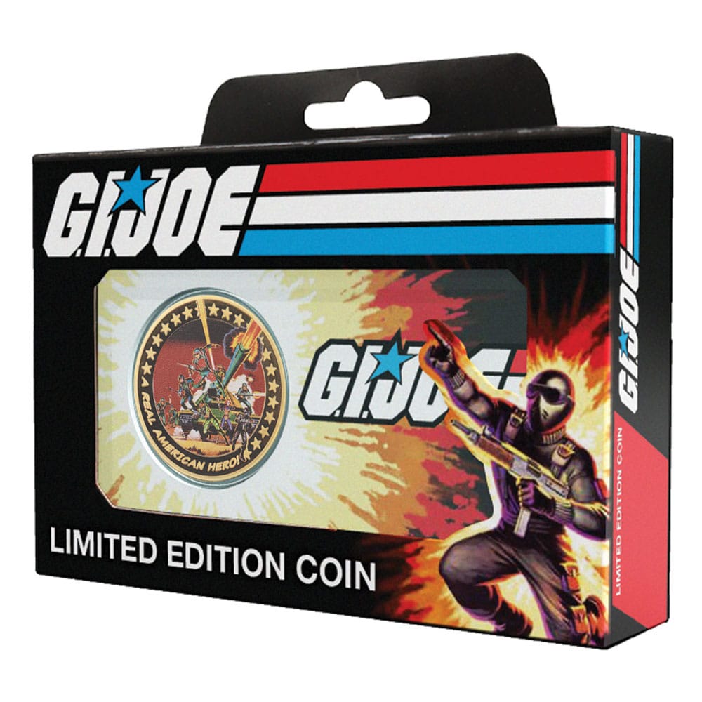G.I. Joe Collectable Coin A Real American Hero 60th Anniversary 24k Gold Plated Limited Edition 5060948296403