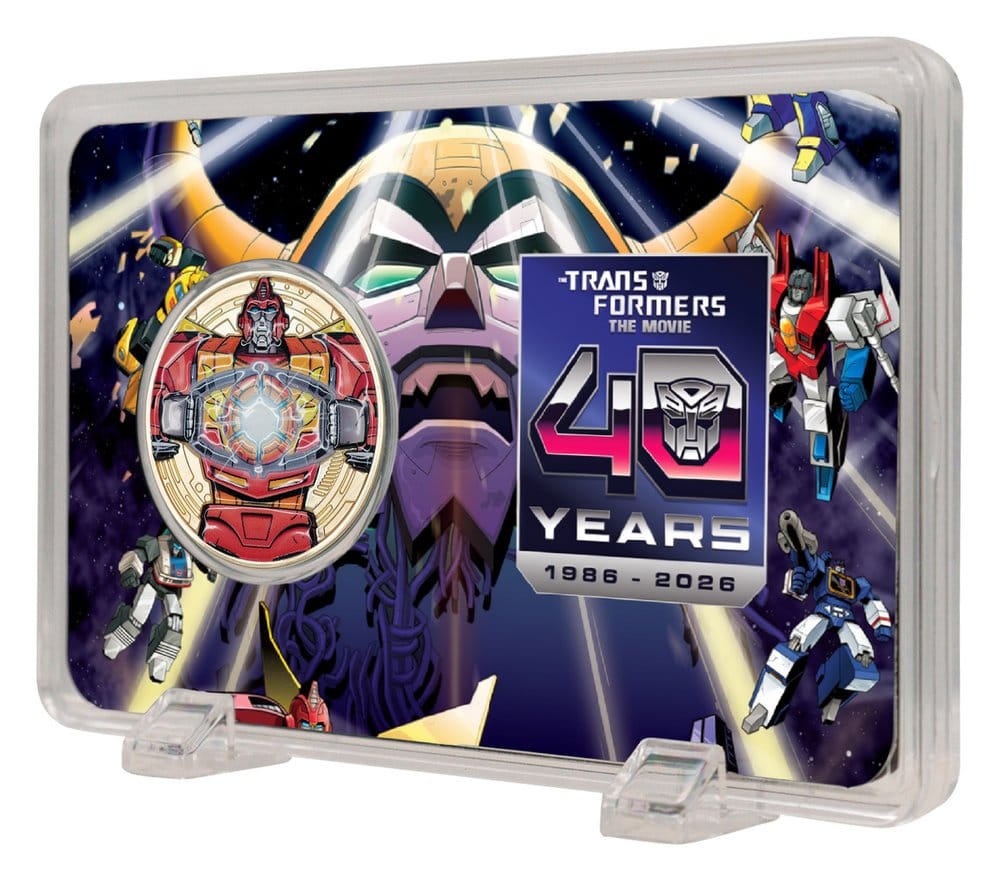 Transformers Collectable Coin The Movie 40th Anniversary Limited Edition 24k Gold Plated 5061114760933