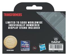 Transformers Collectable Coin The Movie 40th Anniversary Limited Edition 24k Gold Plated 5061114760933