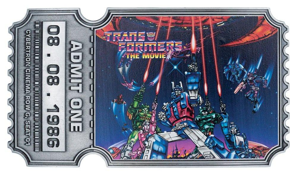 Transformers Replica The Movie 40th Anniversary Movie Ticket Limited Edition 9 x 16 cm 5061114760940