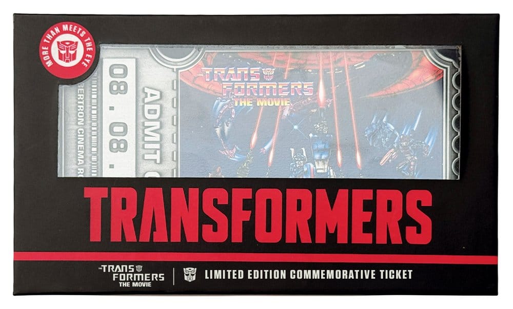 Transformers Replica The Movie 40th Anniversary Movie Ticket Limited Edition 9 x 16 cm 5061114760940