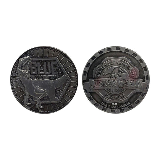 Jurassic World Collectable Coin Blue Limited  5060662463792