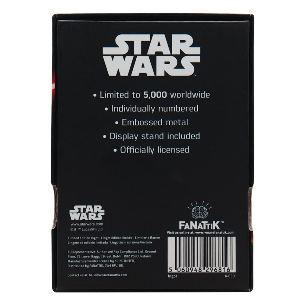 Star Wars Ingot Luke and Vader Limited Edition 5060948296816