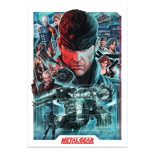 Metal Gear Solid Art Print Montage Limited Edition 42 x 30 cm 5060948294034