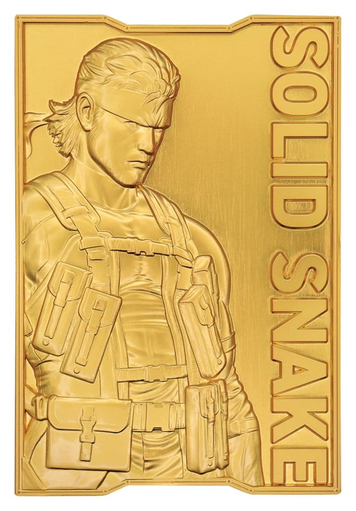 Metal Gear Solid 2 Ingot Snake 24k Gold Plated Limited Edition  5060948298094