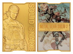 Metal Gear Solid 2 Ingot Snake 24k Gold Plated Limited Edition  5060948298094