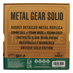 Metal Gear Solid 2 Replica Cardboard Box Antique Gold   5060948298100