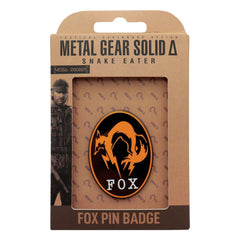 Metal Gear Solid Delta Pin Badge Fox Limited Edition 5060948297875