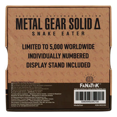 Metal Gear Solid Delta Medallion Cobra Unit Limited Edition 5060948295758