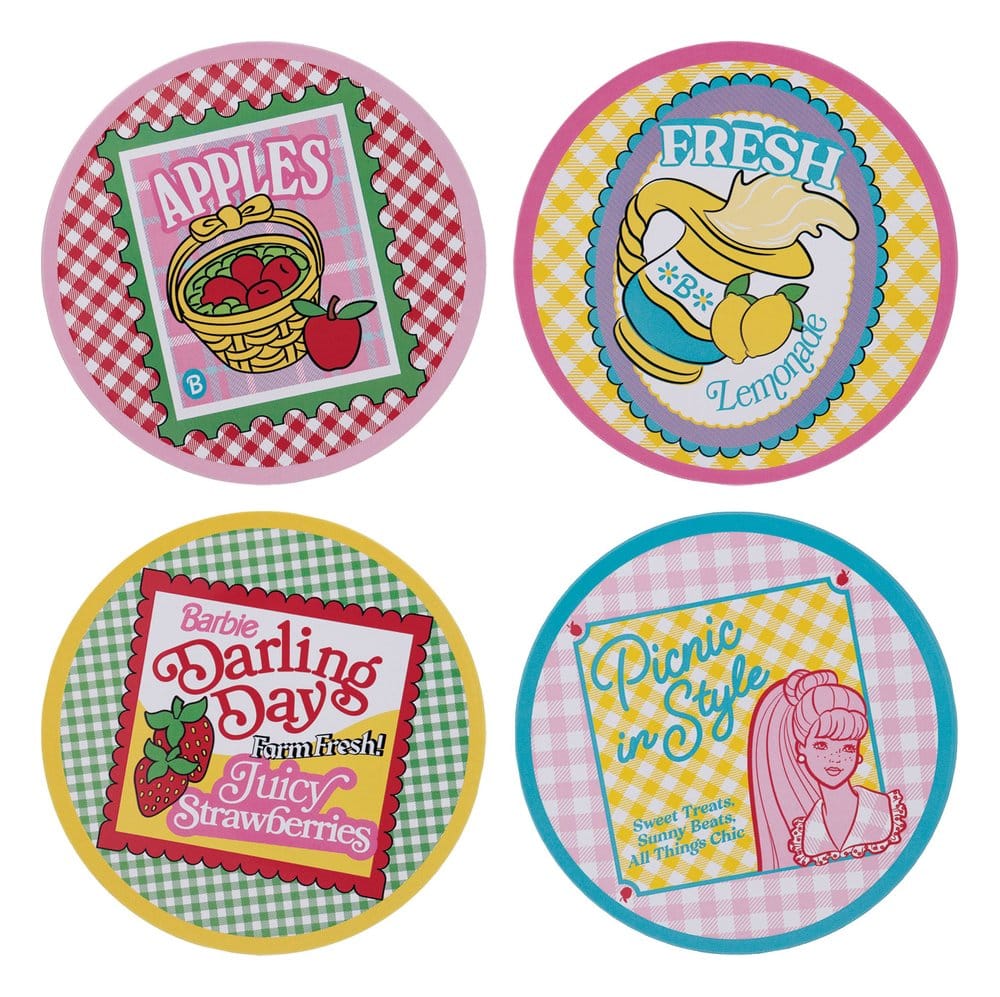Barbie Untersetzer 4er-PackBarbie Coaster 4-PackBarbie pack 4 sous-verresBarbie Pack de 4 Posavasos 5060948299268