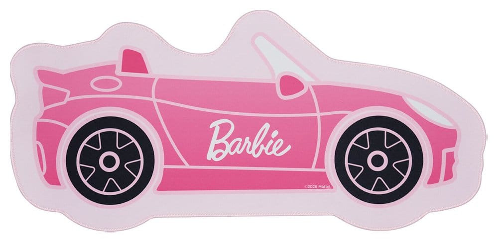 Barbie Schreibtischunterlage & Untersetzer CarBarbie Desk Pad & Coaster Set CarBarbie set sous-mains revêtu & sous-verre CarBarbie Vade Escolar & posavasos Car 5060948299275