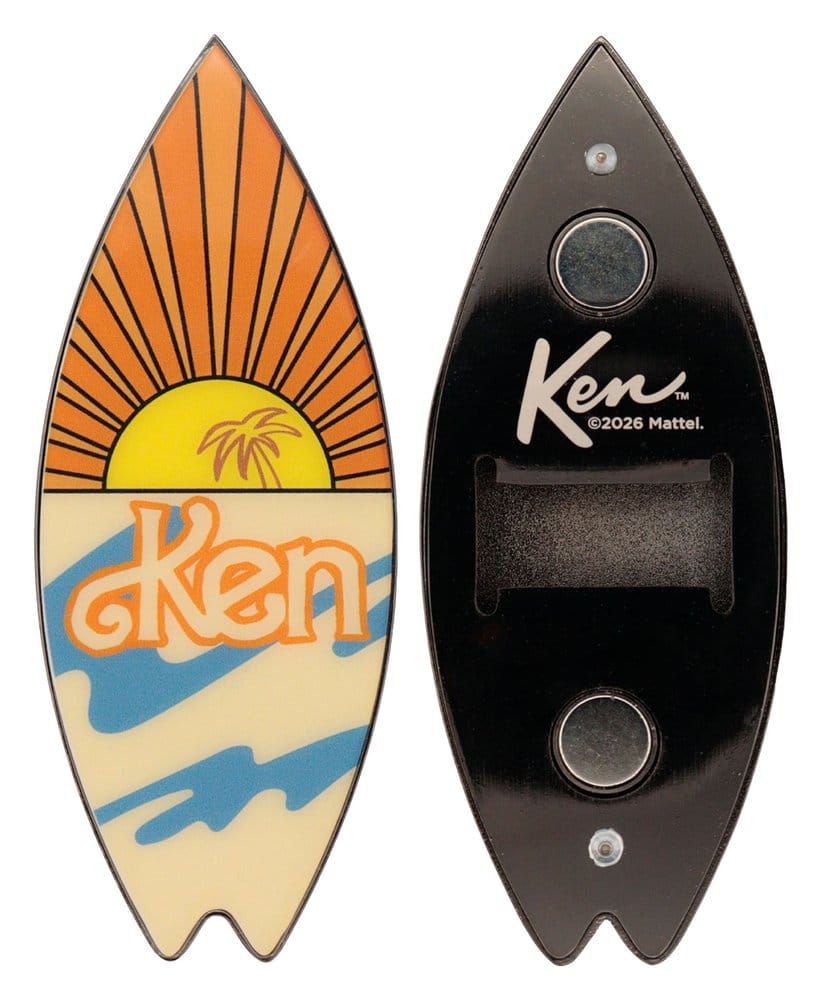 Barbie Flaschenöffner Ken Surfbrett MagnetischBarbie Bottle Opener Ken Surfboard MagneticBarbie décapsuleur Ken Surfboard MagnétiqueBarbie Abrebotellas Ken Surfboard Magnético 5060948299725