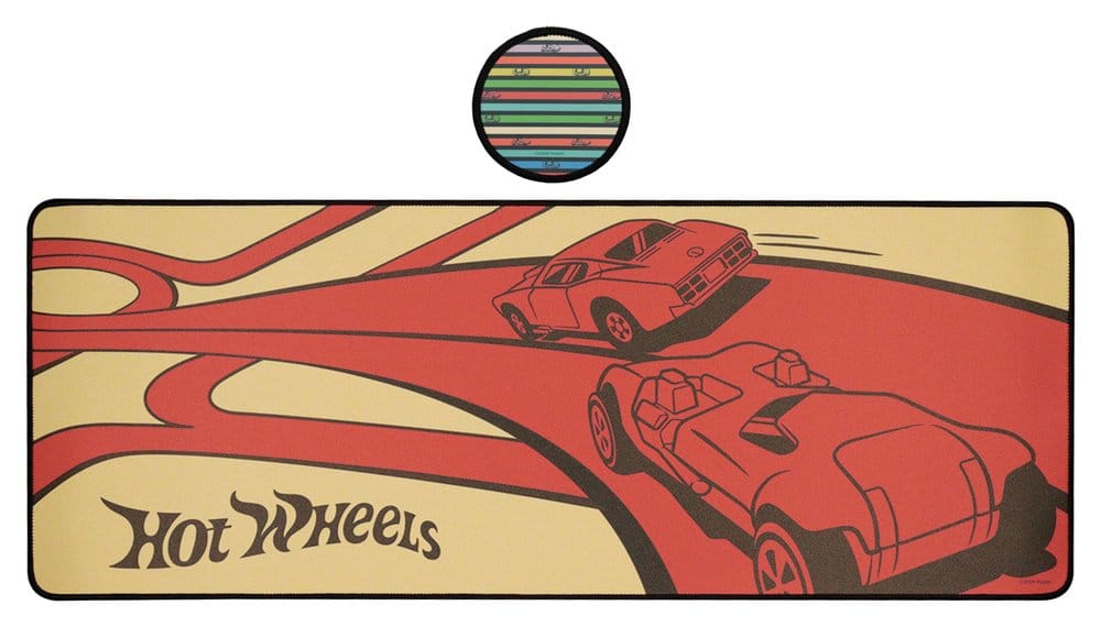 Hot Wheels Schreibtischunterlage & UntersetzerHot Wheels Desk Pad & Coaster SetHot Wheels set sous-mains revêtu & sous-verreHot Wheels Vade Escolar & posavasos 5060948299374