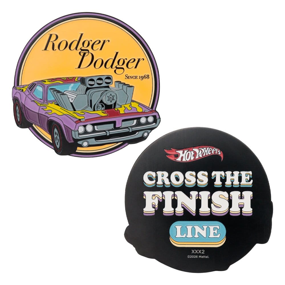 Hot Wheels Medaille Rodger Dodger Limited EditionHot Wheels Medallion Rodger Dodger Limited EditionHot Wheels médaillon Rodger Dodger Limited EditionHot Wheels Medallón Rodger Dodger Limited Edition 5060948299381