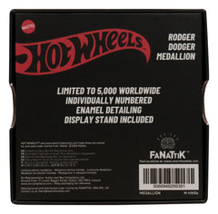 Hot Wheels Medaille Rodger Dodger Limited EditionHot Wheels Medallion Rodger Dodger Limited EditionHot Wheels médaillon Rodger Dodger Limited EditionHot Wheels Medallón Rodger Dodger Limited Edition 5060948299381