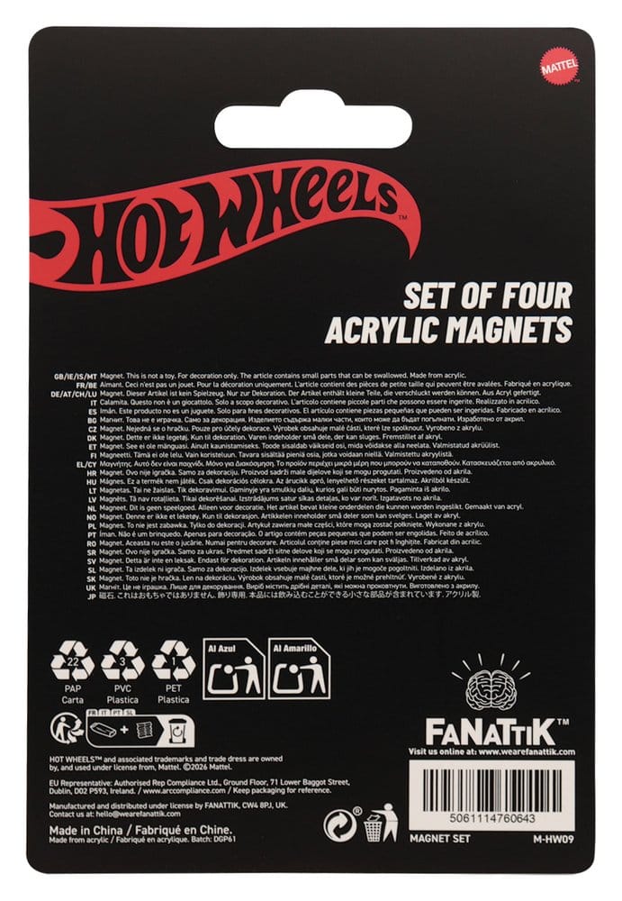 Hot Wheels Magnet Set Location 5061114760643