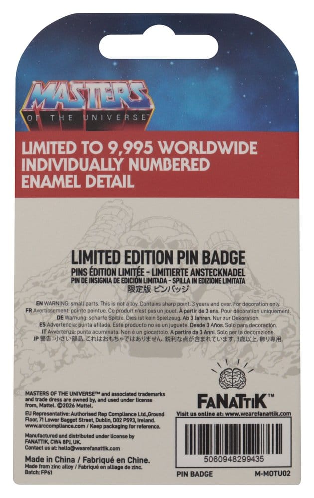 Masters of the Universe Pin Badge Skeletor Limited Edition 5060948299435