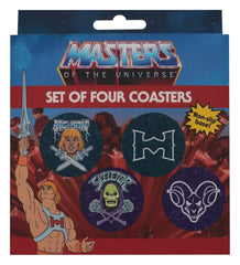 Masters of the Universe Coaster 4-Pack Printed Metal 5060948299466