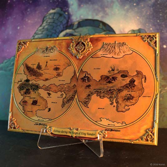 Masters of the Universe Replica Metal Map of Eternia Limited Edition 10 x 15 cm 5060948299497