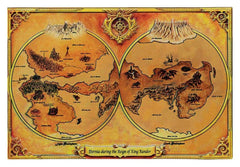 Masters of the Universe Replica Metal Map of Eternia Limited Edition 10 x 15 cm 5060948299497