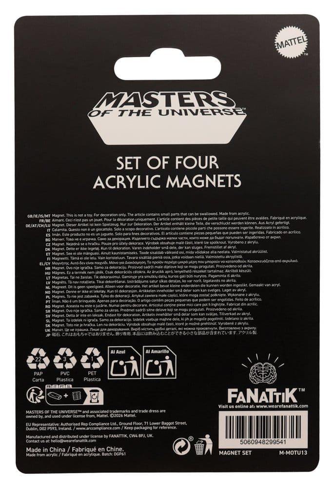 Masters of the Universe Magnets 4-Pack 5060948299541