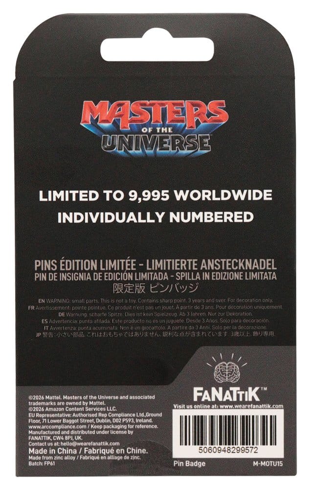 Masters of the Universe 2026 Ansteck-Pin He-Man Limited EditionMasters of the Universe 2026 Pin Badge He-Man Limited EditionMasters of the Universe 2026 Pin He-Man Limited EditionMasters of the Universe 2026 Chapa He-Man Limited Edition 5060948299572