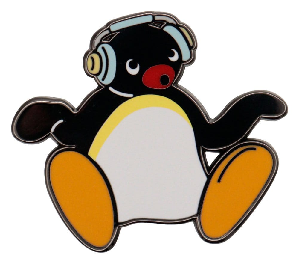 Pingu Pin Badge Headphones Limited Edition 5060948299602
