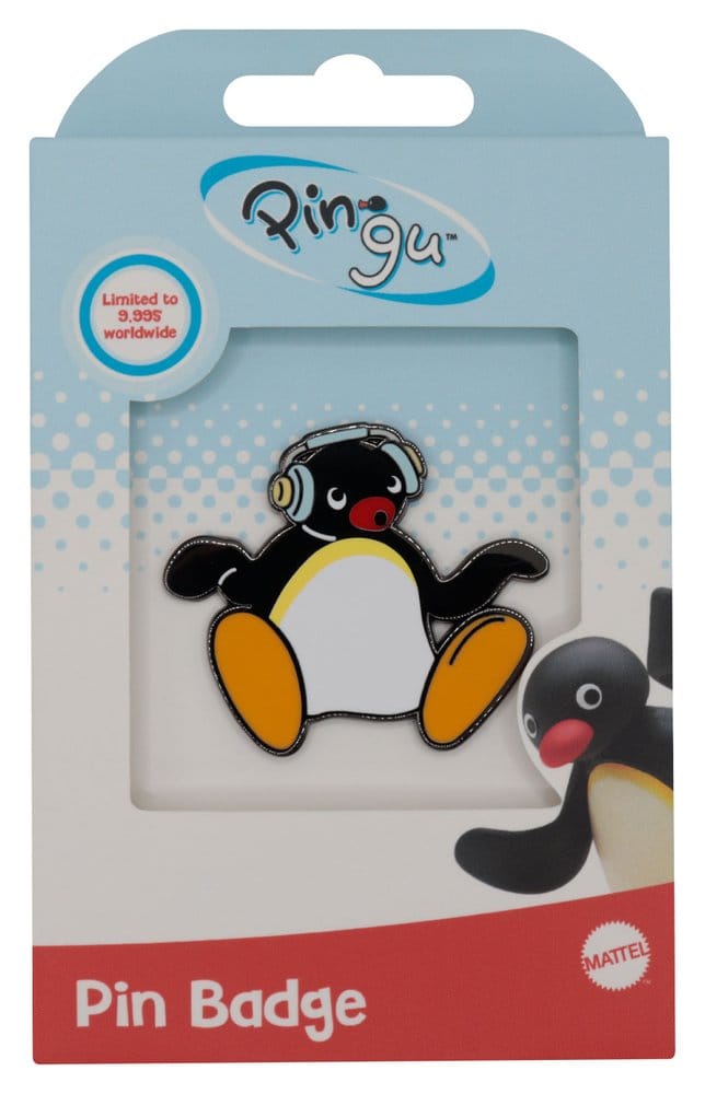 Pingu Pin Badge Headphones Limited Edition 5060948299602