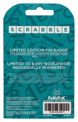 Scrabble Pin Badge Word Nerd Limited Edition 5060948299671