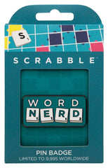 Scrabble Pin Badge Word Nerd Limited Edition 5060948299671