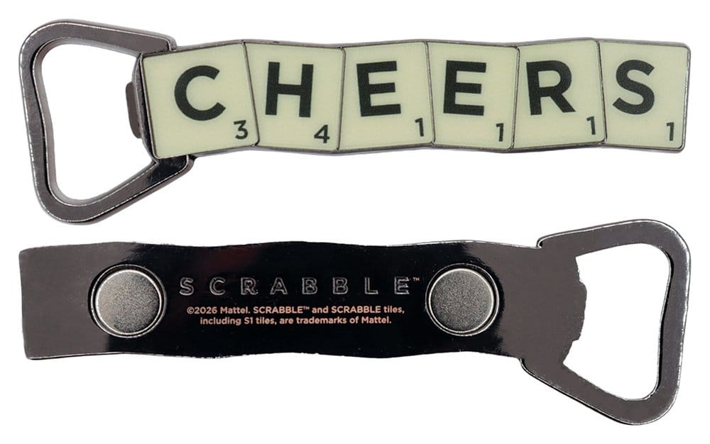 Scrabble Bottle Opener Magnetic Cheers 5060948299695
