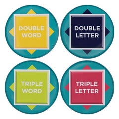 Scrabble Coaster 4-Pack Printed Metal 5060948299701