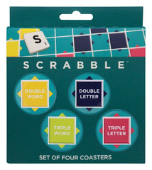 Scrabble Coaster 4-Pack Printed Metal 5060948299701