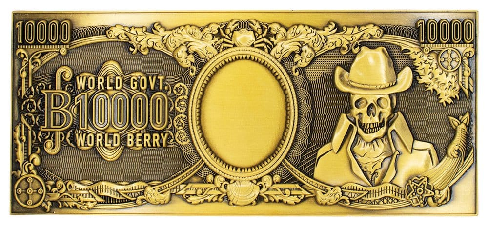 One Piece Replica 10,000 World Berry Metal Banknote 6 x 15 cm 5060948295437