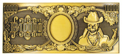 One Piece Replica 10,000 World Berry Metal Banknote 6 x 15 cm 5060948295437