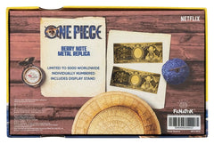 One Piece Replica 10,000 World Berry Metal Banknote 6 x 15 cm 5060948295437