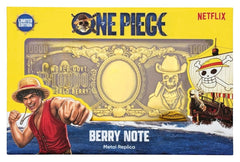 One Piece Replica 10,000 World Berry Metal Banknote 6 x 15 cm 5060948295437