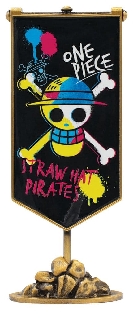 One Piece Replica Straw Hat Pirates Metal Banner 11 x 6 cm 5061114760254