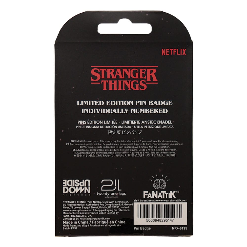 Stranger Things Pin Badge Hellfire Lives Limited Edition      5060948295147