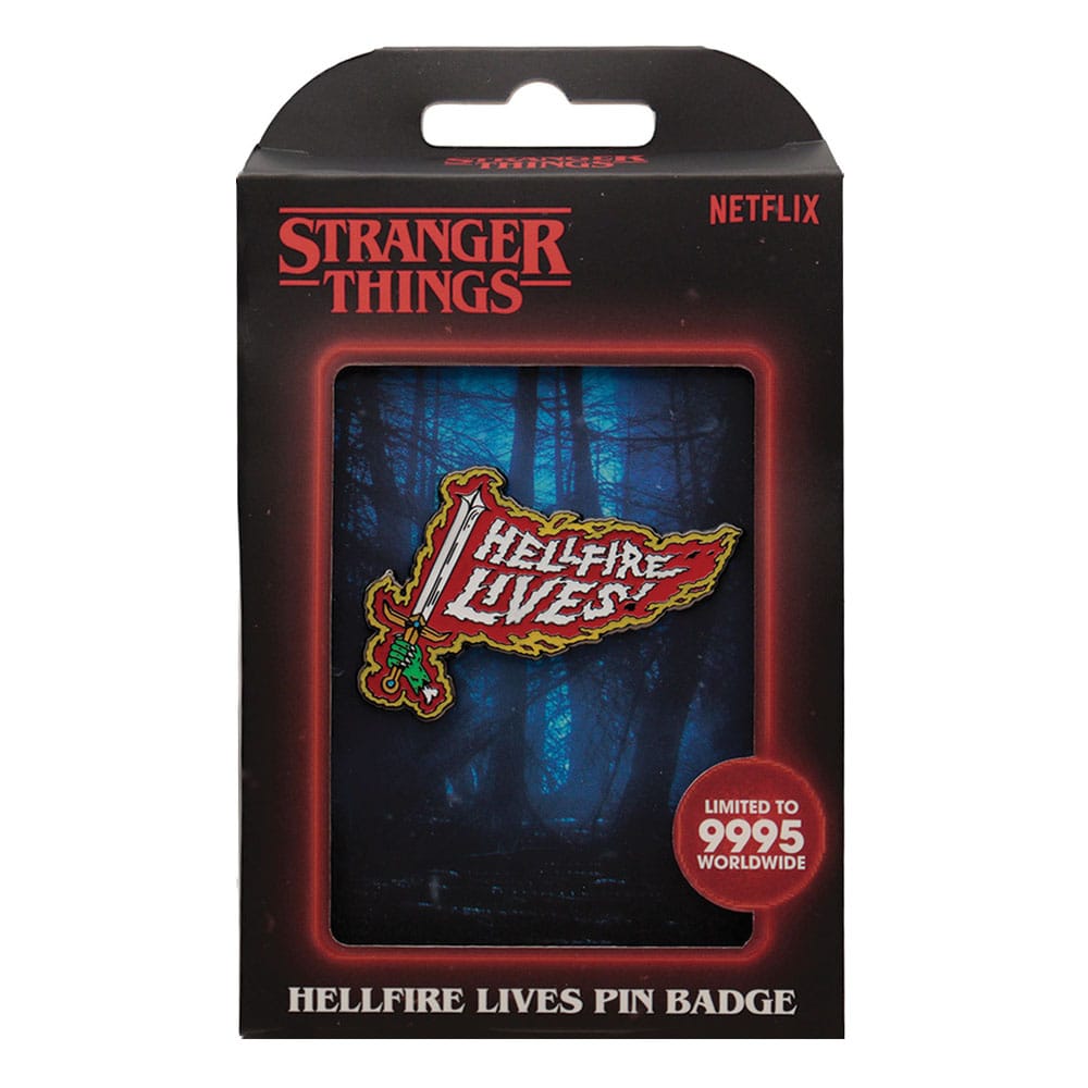 Stranger Things Pin Badge Hellfire Lives Limited Edition      5060948295147