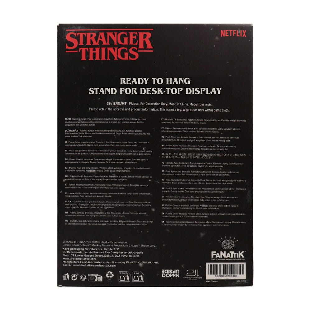 Stranger Things Resin Plaque Creel House Stained Glass Window 5060948295185