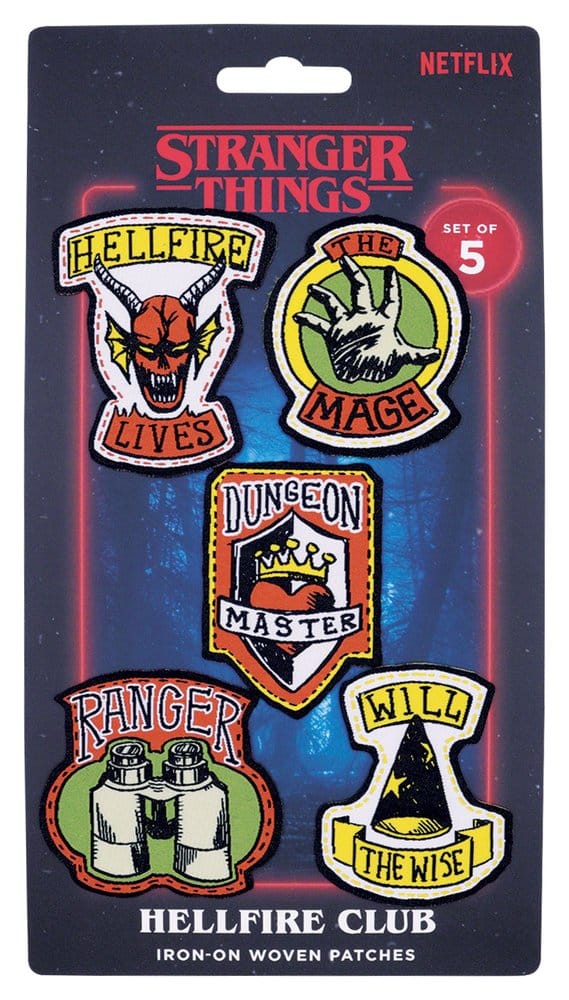 Stranger Things Stoffaufnäher 5er-PackStranger Things Fabric Patches 5-PackStranger Things Patchs en Tissu 5-PackStranger Things Parches de Tela 5-Pack 5061114760629