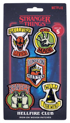 Stranger Things Stoffaufnäher 5er-PackStranger Things Fabric Patches 5-PackStranger Things Patchs en Tissu 5-PackStranger Things Parches de Tela 5-Pack 5061114760629