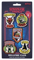 Stranger Things Stoffaufnäher 5er-PackStranger Things Fabric Patches 5-PackStranger Things Patchs en Tissu 5-PackStranger Things Parches de Tela 5-Pack 5061114760629